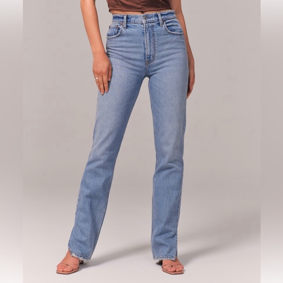 Abercrombie & Fitch Denim - Abercrombie Ultra High Rise 90s Straight Jeans